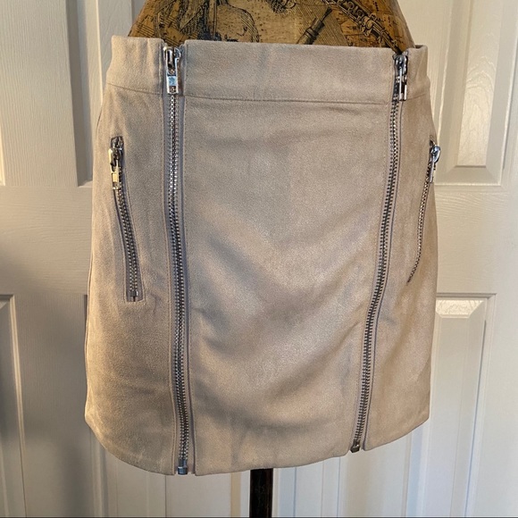 Urban Outfittets Six Crisp Days Dresses & Skirts - Urban Outfitter Faux Suede Zipper Mini Skirt